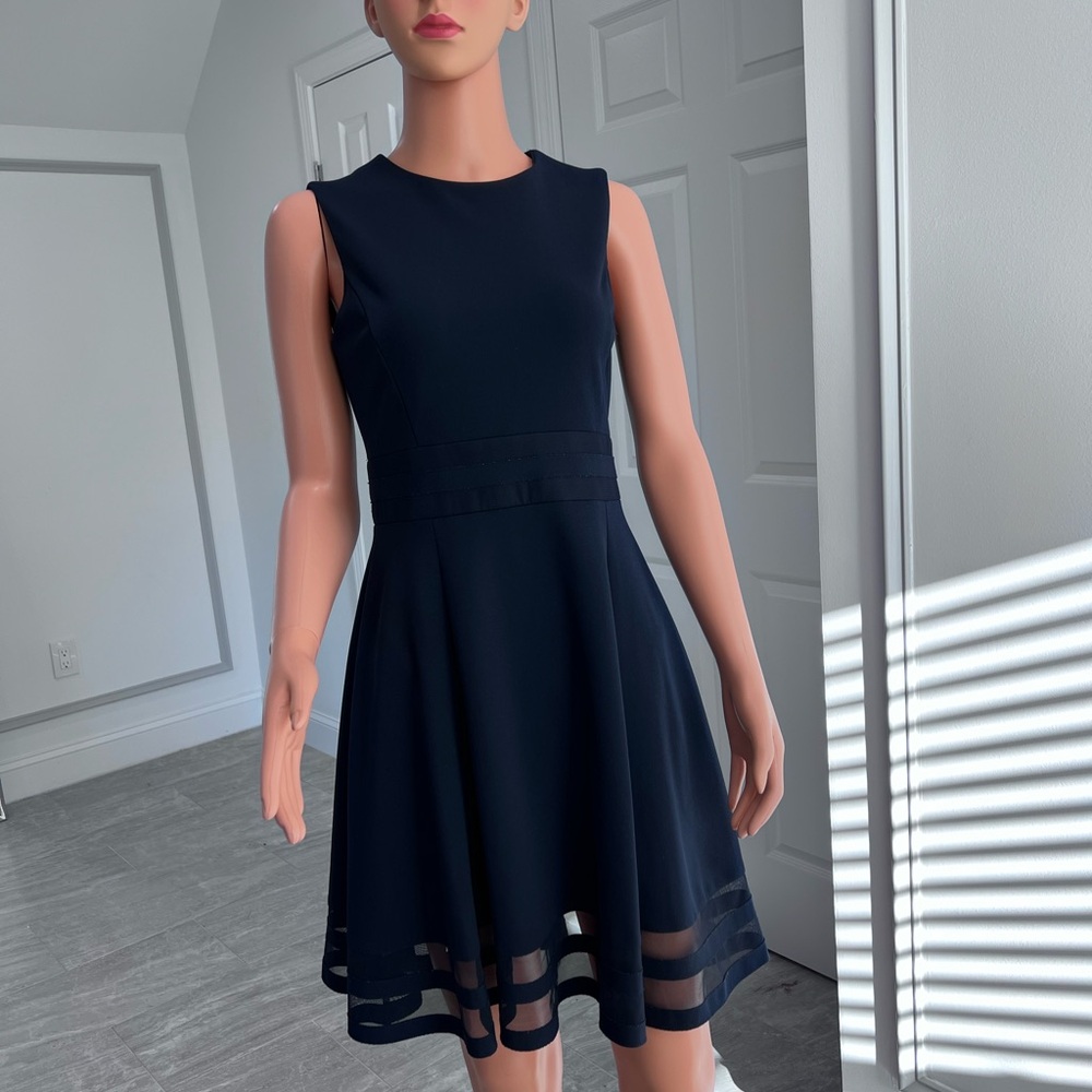 Calvin Klein Navy Midi Dress